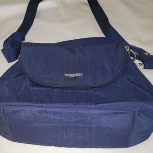 Baggallini Blue Crossbody Bag with Durable Nylon
